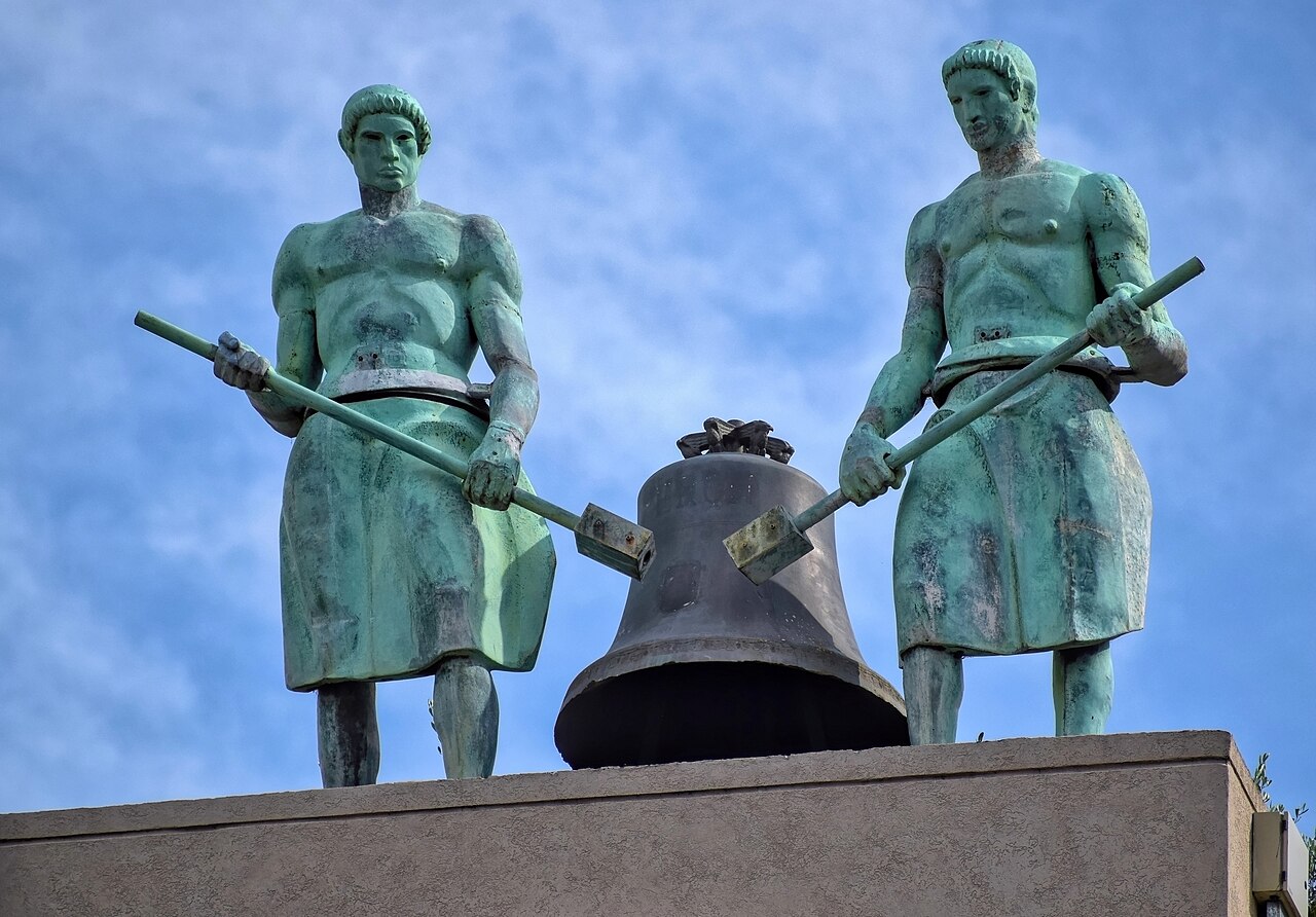 Monumental sculpture at Buenos Aires City Council in Argentina
